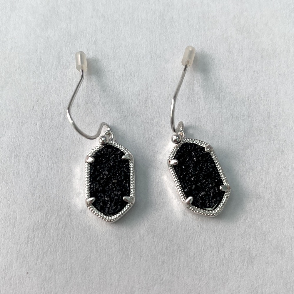 Black and Silver Earrings NWOT